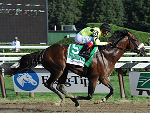 A Little Warm wins the 2010 Jim Dandy.