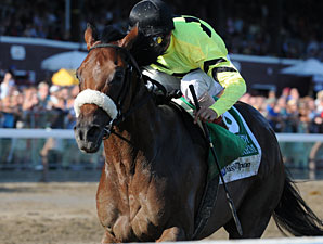 A Little Warm wins the 2010 Jim Dandy.