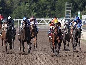 Aaron's Orient wins the Kip Deville Stakes.