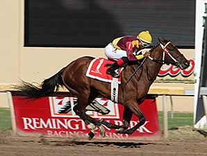Aaron's Orient wins the Kip Deville Stakes.