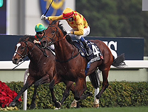 Akeed Mofeed wins the Hong Kong Cup.