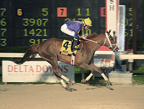 Amazing Saint wins the 2012 Bonnie Chance Stakes.