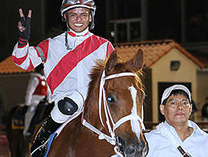 Amherst Street wins the 2013 West Virginia Vincent Moscarelli Memorial Breeders' Classic Stakes.