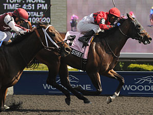 Beeker Street wins the 2012 Queenston Stakes.