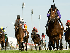 Big Band Sound wins the 2012 Play the King Stakes.