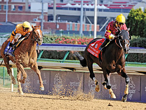 Big Drama wins the 2010 Breeders' Cup Sprint.