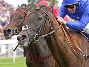 Blue Bunting wins the 2011 Yorkshire Oaks.