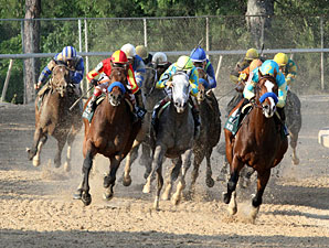 Bodemeister wins the 2012 Arkansas Derby.