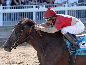 Bourbon Courage wins the 2012 Super Derby.