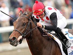 Brilliant Speed wins the 2011 Blue Grass Stakes.