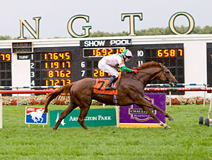 Cape Blanco wins the 2011 Arlington Million.