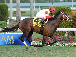 Charming Kitten wins the Kitten's Joy Stakes.