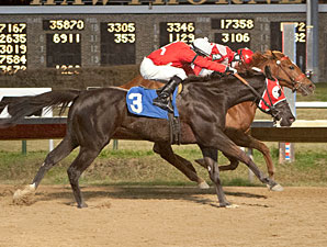 Chatfield Road wins the Jim Edgar Illinois Futurity.