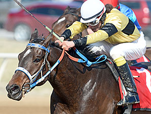 Chifforobe wins the 2014 Clem McSpadden Memorial Route 66 Stakes.