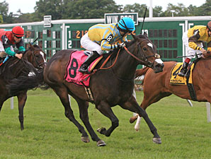 Colony Club wins the 2011 Fort Monmouth Stakes.