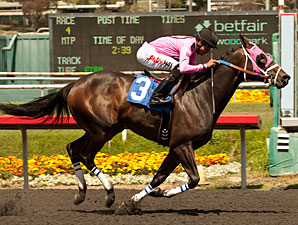 Comma to the Top wins the Los Angeles Stakes.