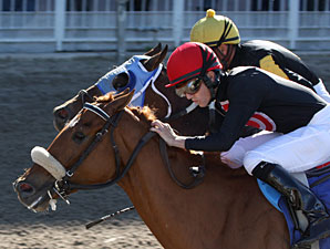 Cool Bullet holds off Big Texas Daddy to win the 2009 Sugar Bowl Stakes.