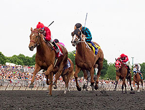 Countess Cashmere wins the 2014 Purple Violet Stakes.