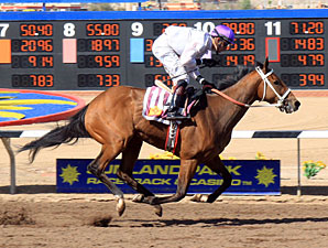 Dashkova wins the New Mexico Breeders Oaks.