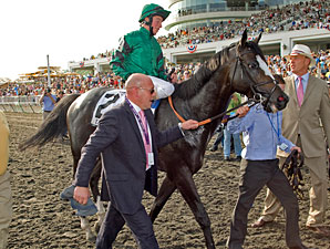 Debussy after winning the 2010 Arlington Million.