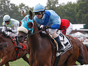 Deputy Fling wins the Gilded Time Stakes.