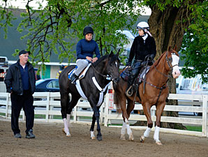 Nick Zito with Dialed in at Churchill Downs, May 5, 2011.