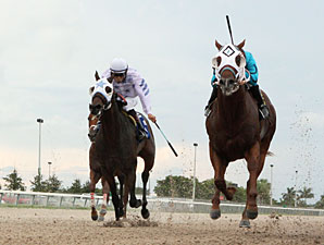 Dual Exhauzt wins the 2012 Kenny Noe Jr. Handicap.