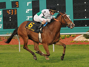 Dynamic Holiday wins the 2011 Florida Oaks.