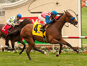Eden's Moon wins the San Clemente Stakes.