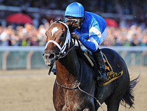 Emcee wins the 2012 Forego.