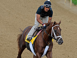 Eskendereya on Churchill Downs on April 21, 2010.