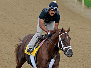 Eskendereya on Churchill Downs on April 21, 2010.
