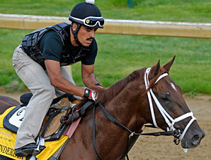 Eskendereya on Churchill Downs on April 21, 2010.