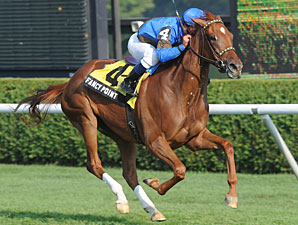 Fancy Point wins the 2010 P. G. Johnson Stakes.