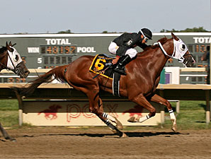 Fersmiley wins the 2013 Banjo Picker Sprint Stakes.