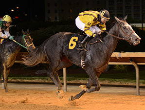 Flirting Song wins the 2012 Tri-State Futurity.