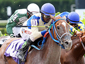 Florida Sun wins the 2014 Leave Me Alone Stakes.