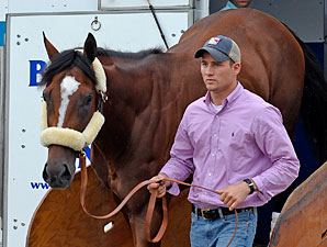 Gemologist - arrives at Churchill Downs on May 1, 2012.