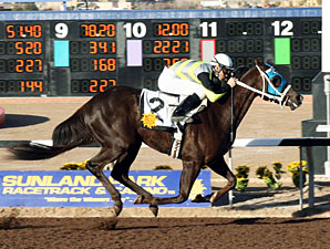 Glory Be Mine wins the 2010 La Senora Stakes.