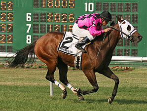 Greeley's Rocket wins the 2010 Crank It Up Stakes.
