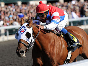 Groupie Doll wins the 2012 Thoroughbred Club of America Stakes.