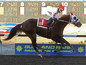 High Test wins the Enchantess Stakes.