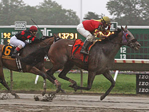 Hop Skip And Away wins the 2010 Colts Neck Handicap.