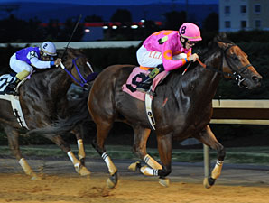 Immortal Eyes wins the 2012 Charles Town Dash.
