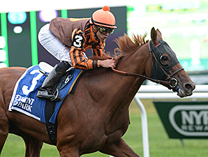 Joy wins the 2014 Perfect Sting Stakes.