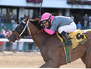 Lady Sabelia wins the Red Cross Stakes.