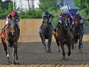 Last Gunfighter wins the 2013 Pimlico Special.