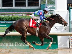 Little Polka Dot wins the 2011 Unbridled Sidney.