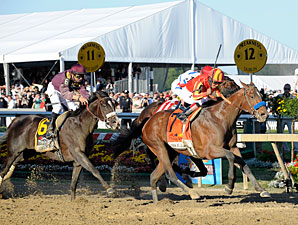 Lookin At Lucky wins the 2010 Preakness.