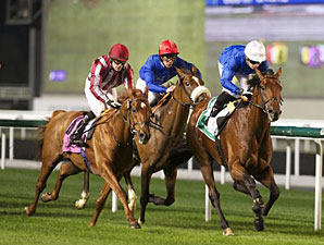 Masteroftherolls wins the 2013 Meydan Hotel Trophy.